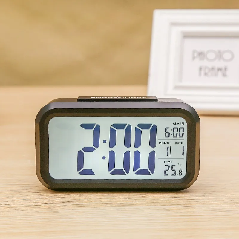 Digital Led Clock Household Bedside Battery Powered Multi-function Alarm Clock Desk Things for the Room Table Clocks Home Decor thumbnail 4