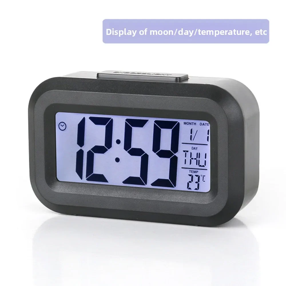 Digital Led Clock Household Bedside Battery Powered Multi-function Alarm Clock Desk Things for the Room Table Clocks Home Decor thumbnail 3