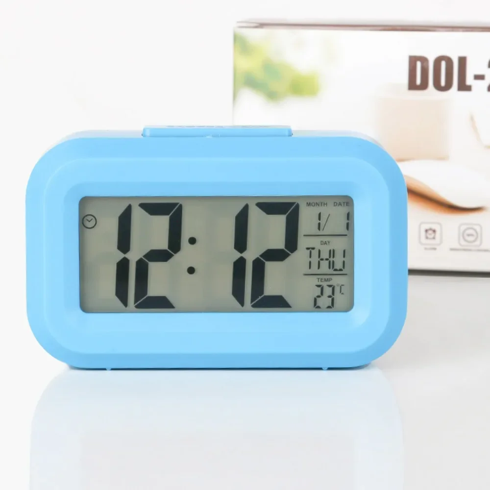 Digital Led Clock Household Bedside Battery Powered Multi-function Alarm Clock Desk Things for the Room Table Clocks Home Decor thumbnail 5