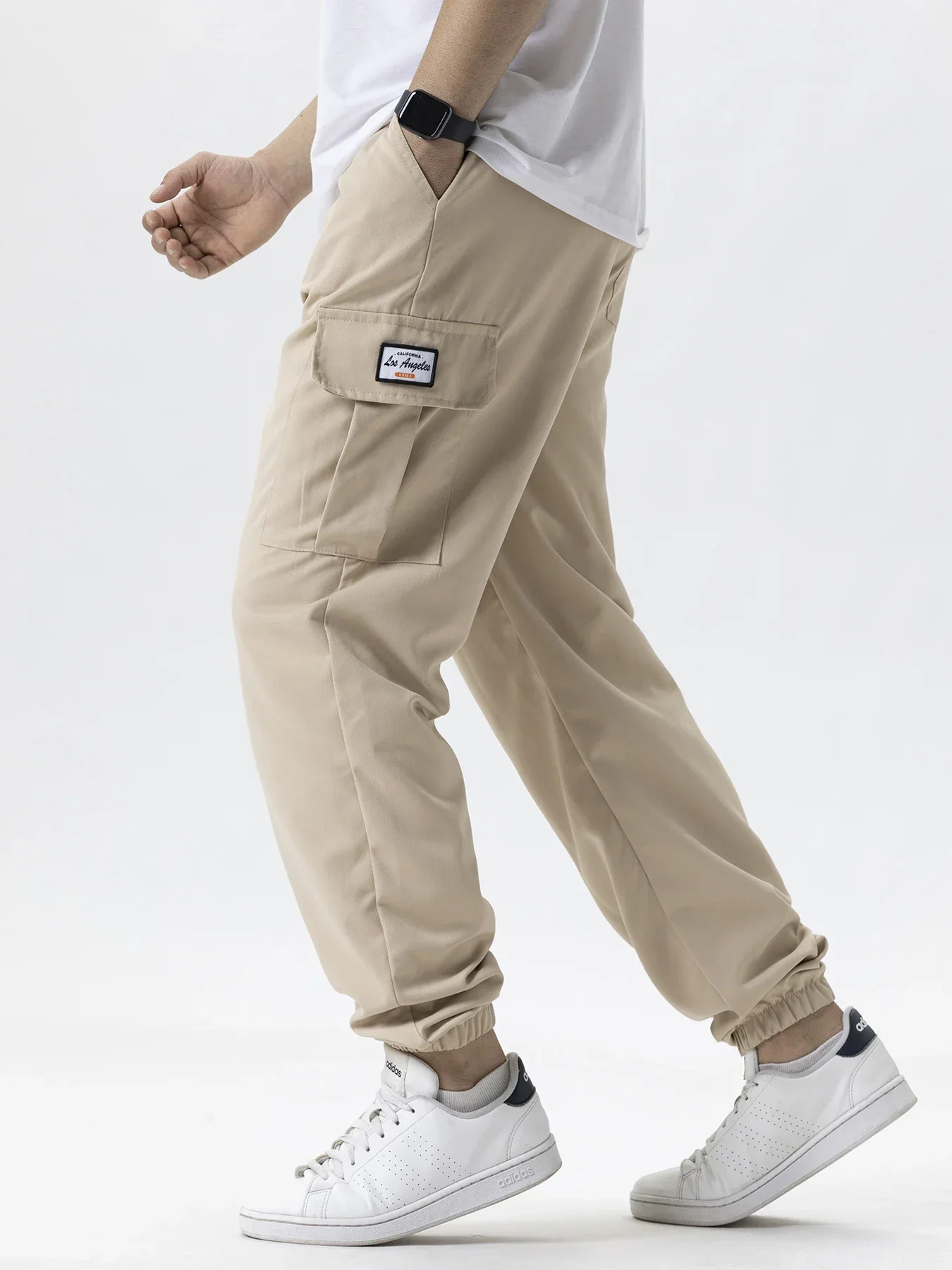 Men's Casual Cargo Sweatpants Spring/Autumn S-2XL Waist Drawstring Joggers Hiking Tactical Pants for Men with Pockets thumbnail 6