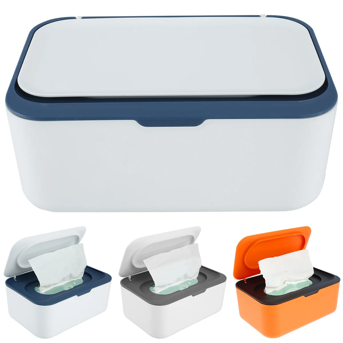 Wipes Dispenser Baby & Adult Wipe Holder Seposeve Refillable Wipe Container Keeps Wipes Fresh Dustproof Wipes Case with Lids thumbnail 3