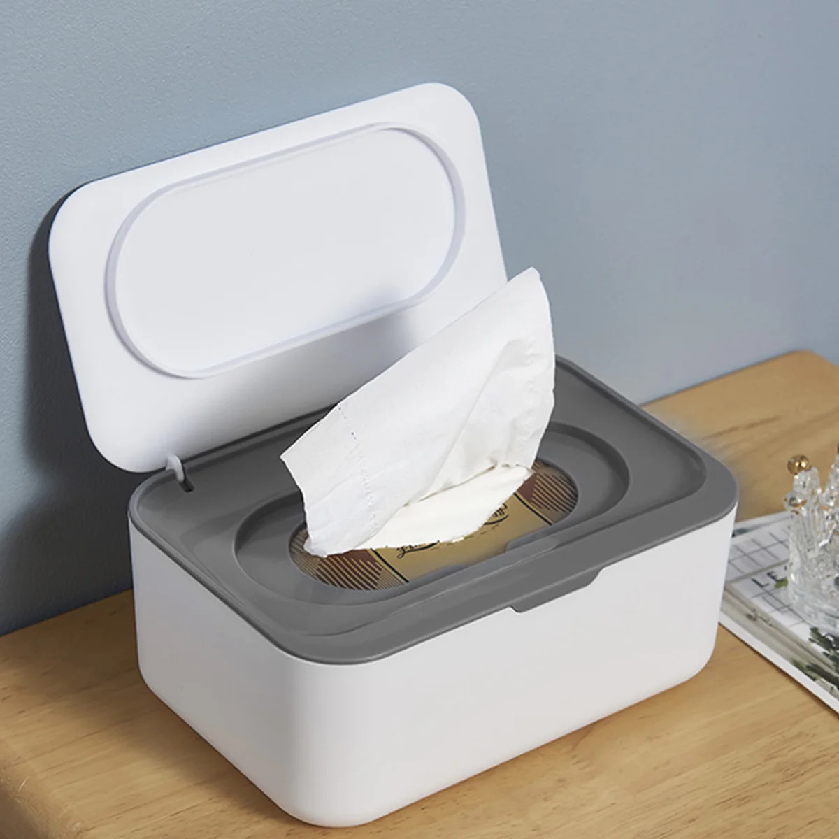 Wipes Dispenser Baby & Adult Wipe Holder Seposeve Refillable Wipe Container Keeps Wipes Fresh Dustproof Wipes Case with Lids thumbnail 2