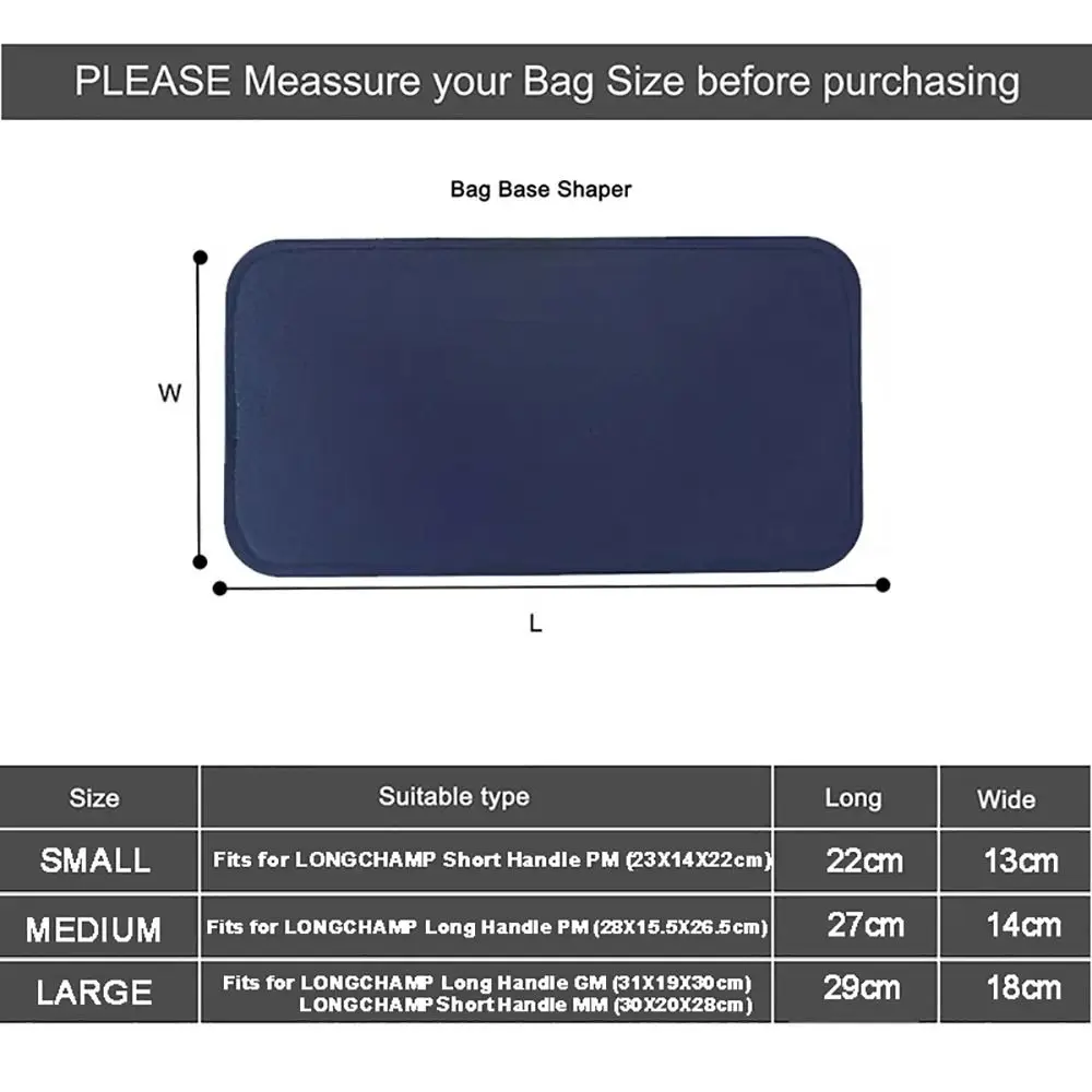1Pcs Cosmetic Makeup Felt Base Shaper Felt S/M/L Bag Bottom Plate Anti Collapse Blue Black Pink Beige Bag Support Pad thumbnail 5