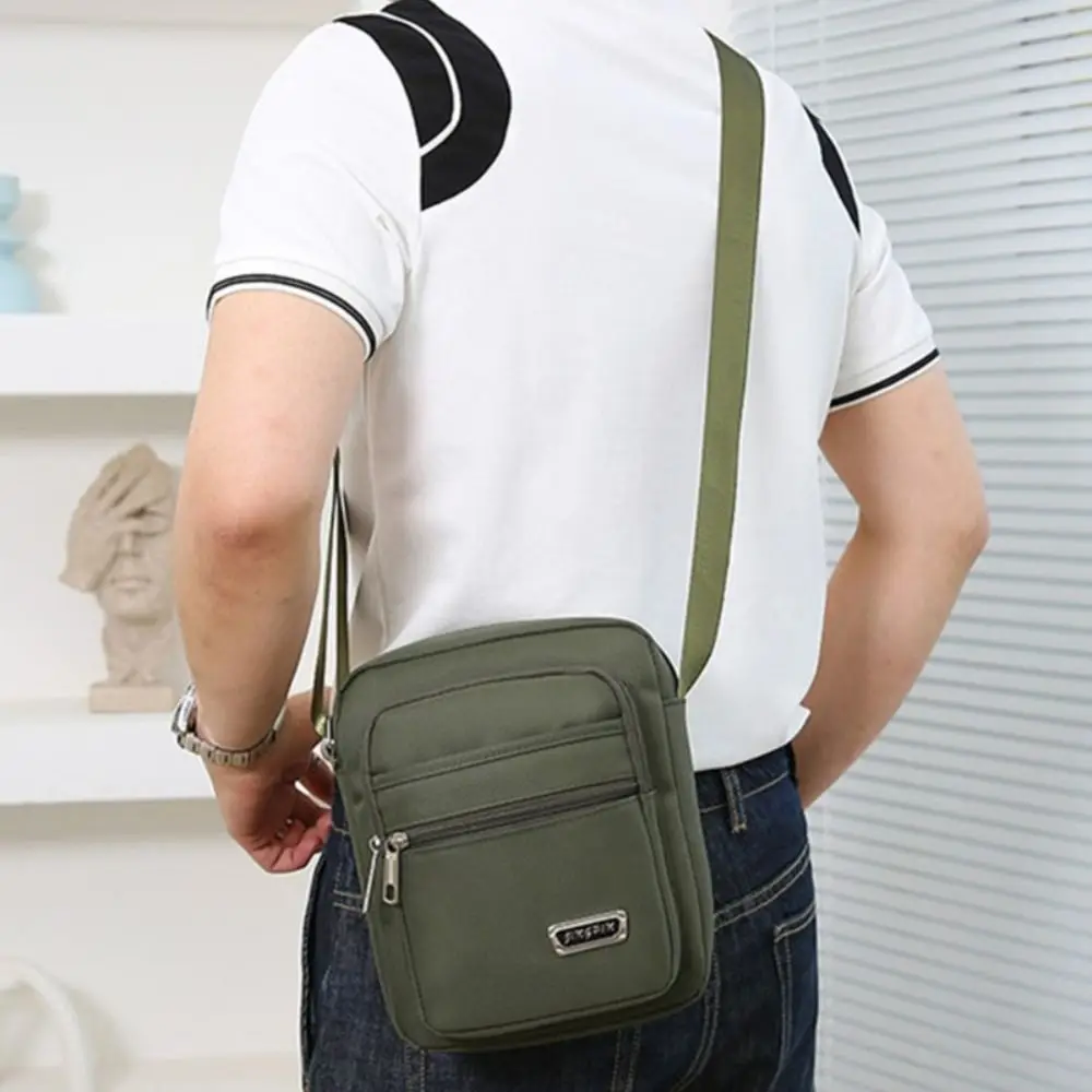 Men Crossbody Bags Male Nylon Shoulder Bags Boy Messenger Bags Man Handbags for Travel Casual Large Satchel Grey thumbnail 3
