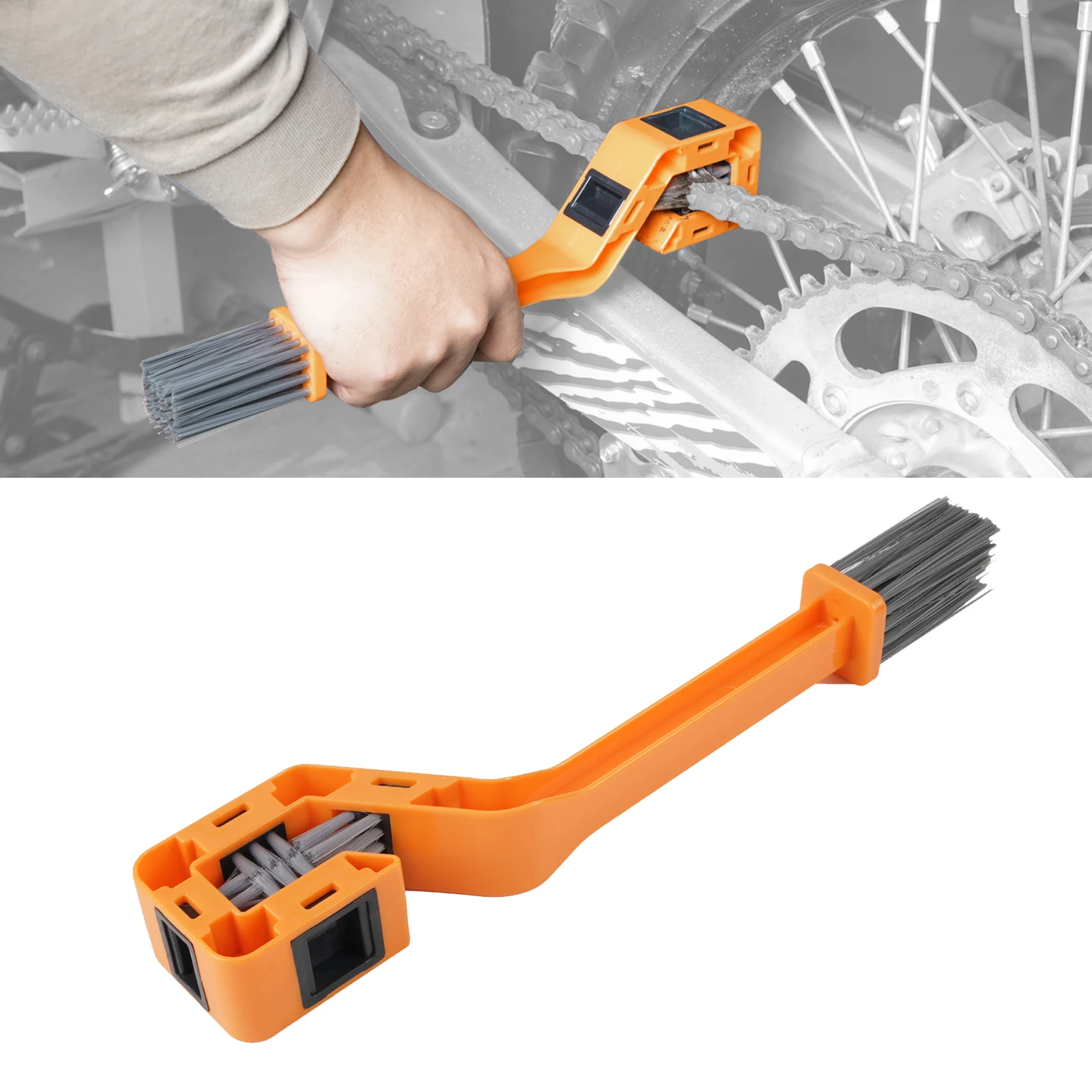 Gear Chain Cleaning Brush Tool For KTM EXC 300 For Husqvarna TE 300 GasGas EC Beta RR 300 Honda Yamaha Suzuki Kawasaki Sherco