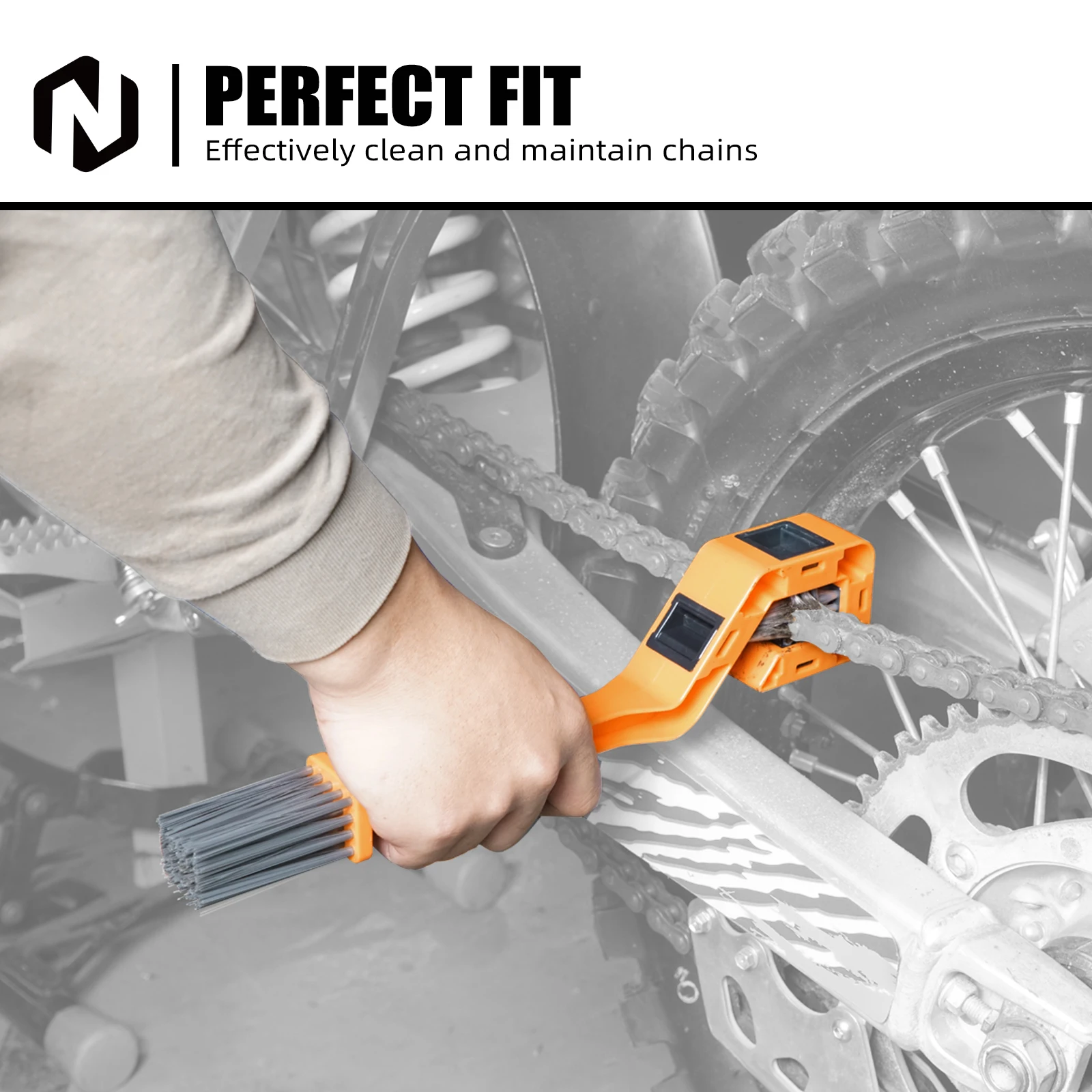 Gear Chain Cleaning Brush Tool For KTM EXC 300 For Husqvarna TE 300 GasGas EC Beta RR 300 Honda Yamaha Suzuki Kawasaki Sherco thumbnail 4