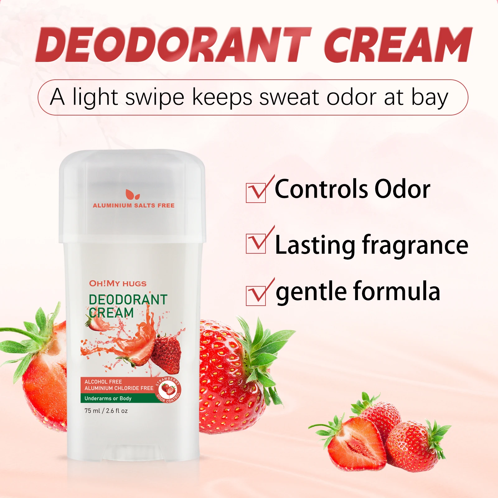 Strawberry Underarm Deodorizing Cream · Say Goodbye to Awkward Odors thumbnail 6