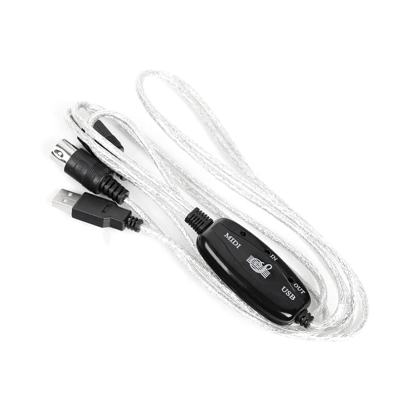 MIDI to USB IN-OUT Music to PC 5 Pin Electronic Keyboard Audio Converter Adapter Cord Musical Enjoyable Instrument Supplies thumbnail 6