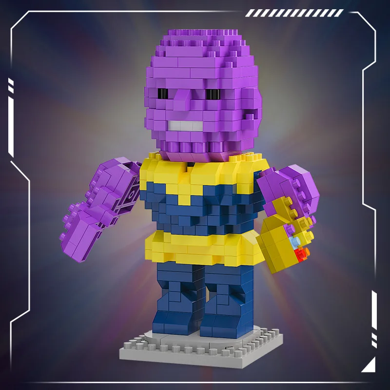 Marvel Legends Building Blocks lega Deadpool Spider Man Building Blocks Iron Man Loki Cartoon Character Toys For Children Gifts thumbnail 4