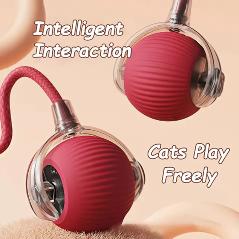 Hot Dog toys are automatically teasing cat balls and self-exciting cat sticks and ticks and resistant to wear and bite pet toys thumbnail 4
