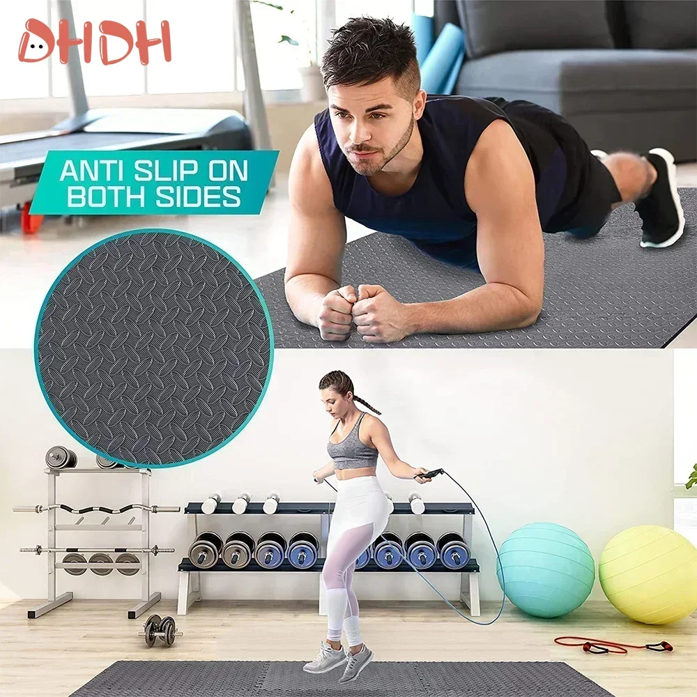 4~20Pcs Puzzle Fitness Mat, Eva Interlocking Foam Floor Tiles for Home Gym, Home Gym Equipment Mat, Non-Slip Floor Mat for Kids thumbnail 3