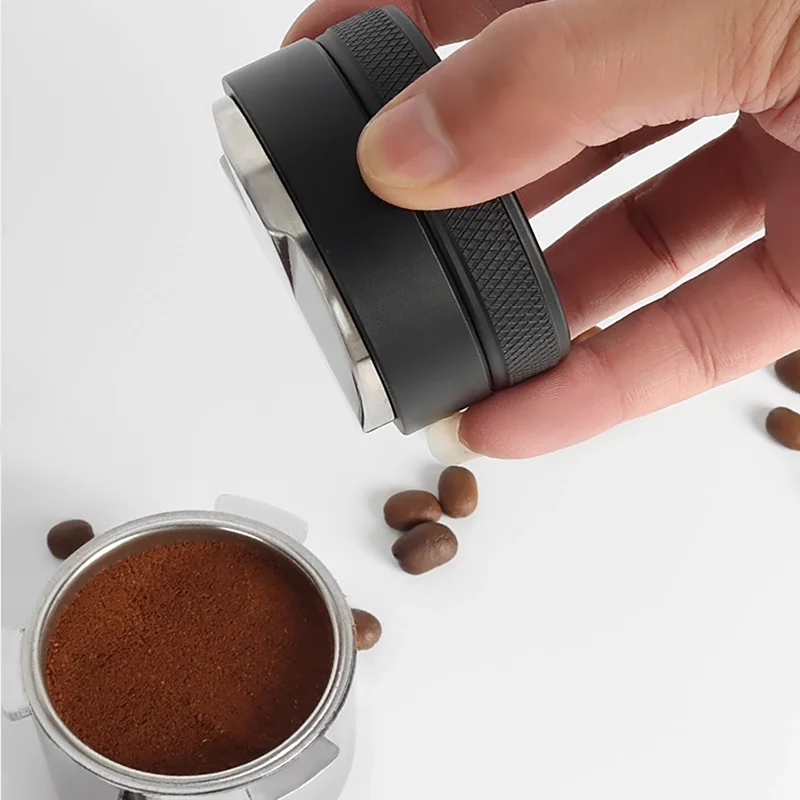 Coffee Distributor Espresso Distribution Tool/Leveler 3 Angled Slopes Adjustable Palm Tamper Fits 51/53/58mm Portafilter Depth thumbnail 4