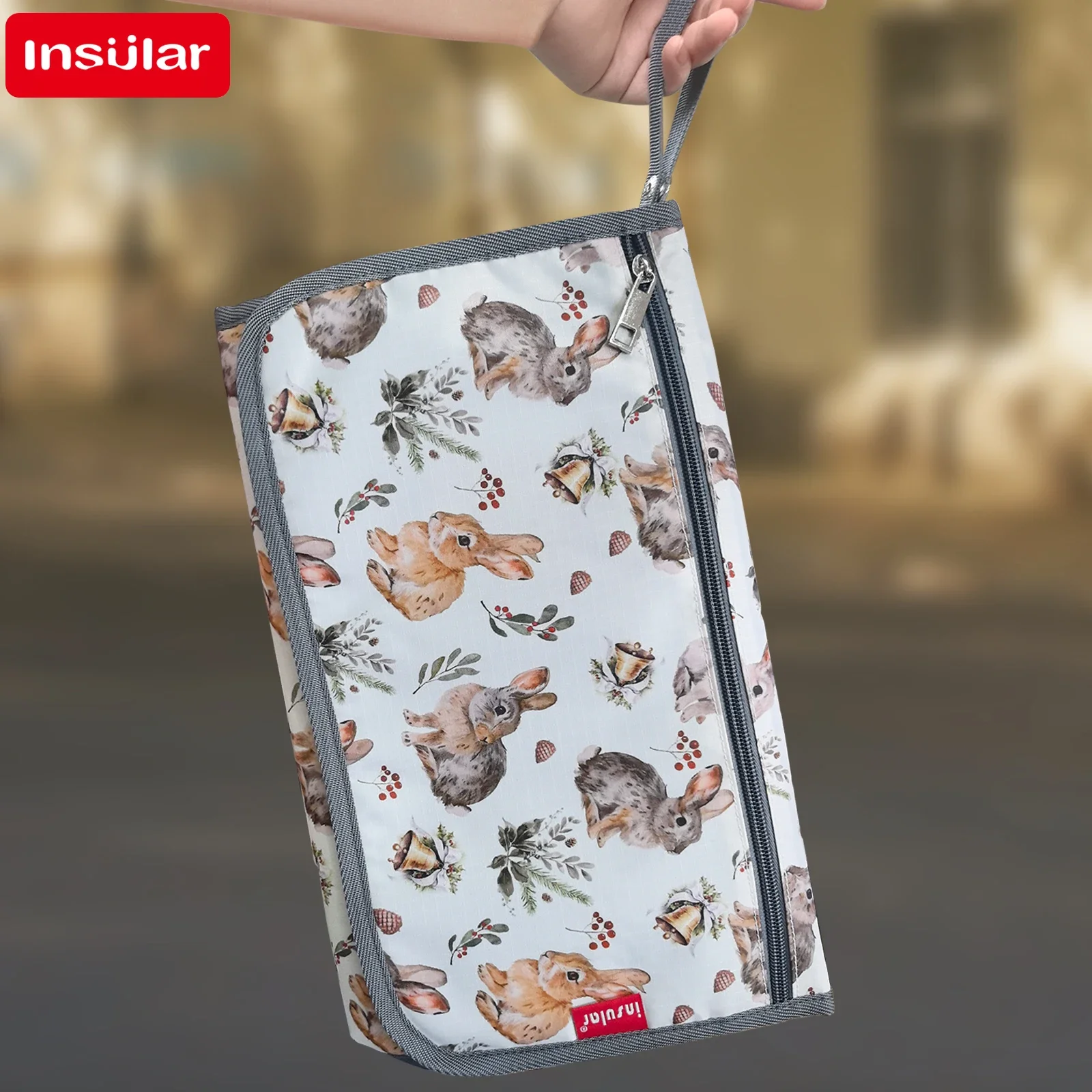 INSULAR Baby Nappy Changing Cushion Fordable Storage Bags Waterproof Kids Washable Mattress Mother-Infant Care Products thumbnail 3