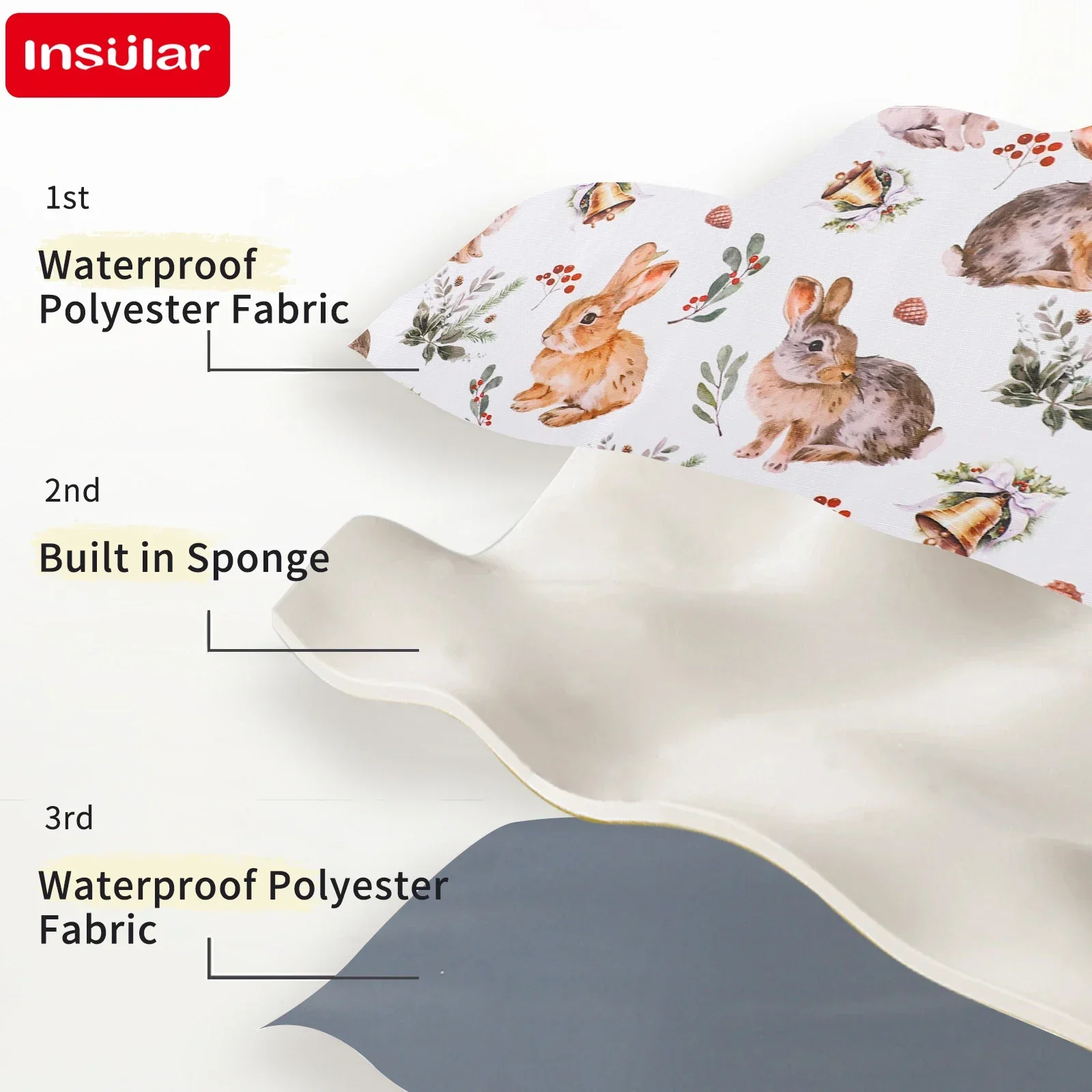 INSULAR Baby Nappy Changing Cushion Fordable Storage Bags Waterproof Kids Washable Mattress Mother-Infant Care Products thumbnail 6