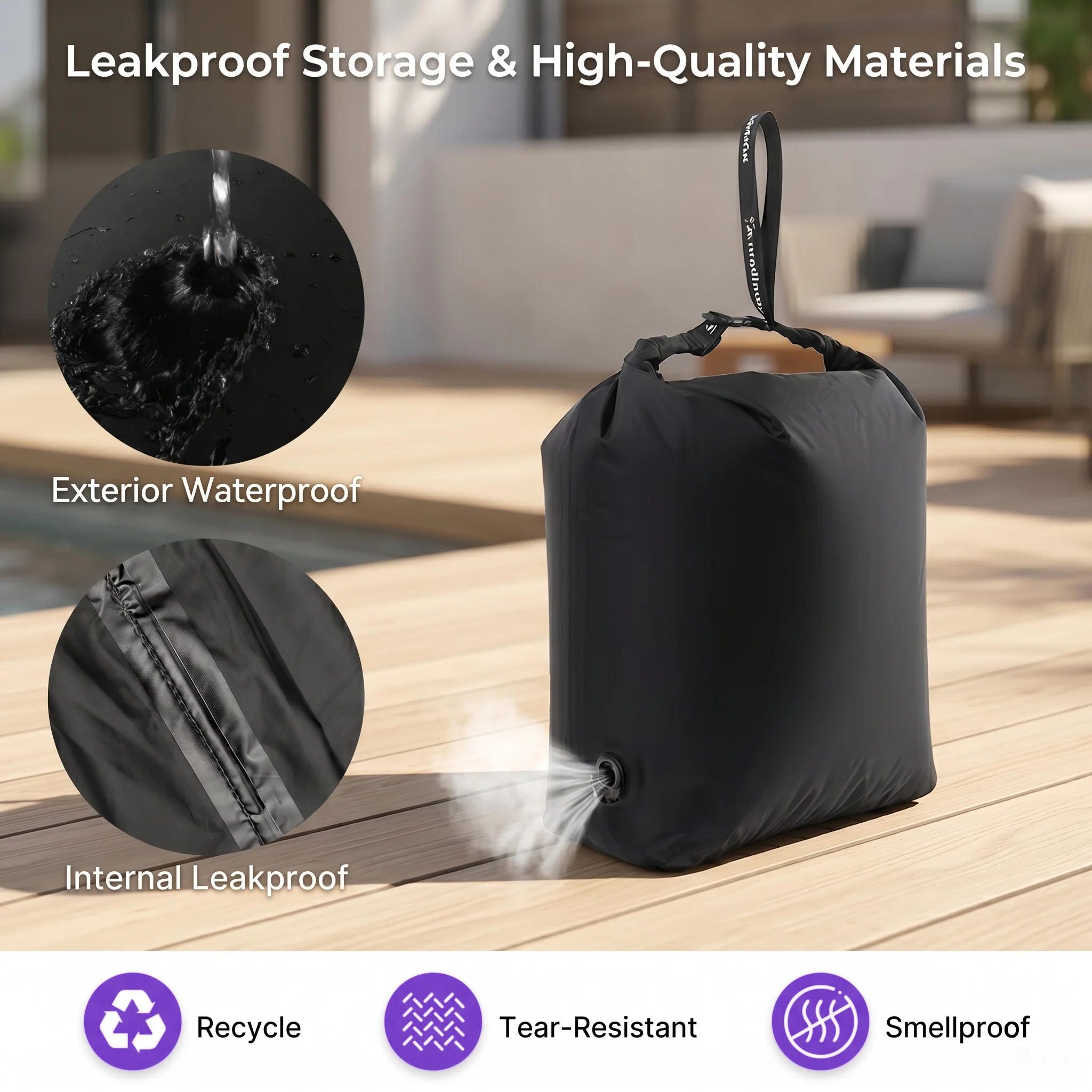 Luggage Vacuum Compression Bag Pump Free Reusable Vacuum Storage Bag 70% Space Save Waterproof Travel Clothes Sealed Packing Bag thumbnail 3
