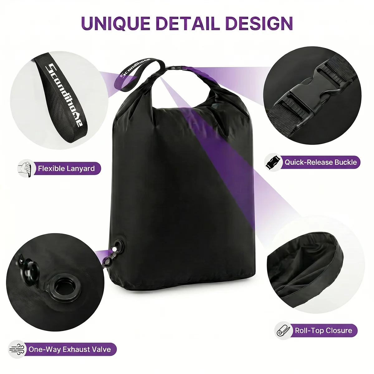 Luggage Vacuum Compression Bag Pump Free Reusable Vacuum Storage Bag 70% Space Save Waterproof Travel Clothes Sealed Packing Bag thumbnail 4