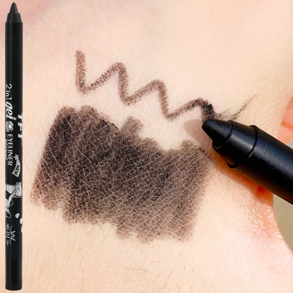 Long-lasting Glitter Eyeliner Pencil Waterproof High Pigment Green Brown Smooth Eyeshadow Eyeliner Pen Women Fashion Eye Makeup thumbnail 5