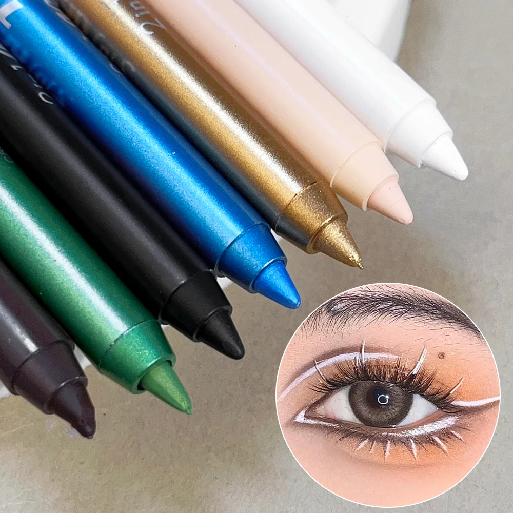 Long-lasting Glitter Eyeliner Pencil Waterproof High Pigment Green Brown Smooth Eyeshadow Eyeliner Pen Women Fashion Eye Makeup thumbnail 6