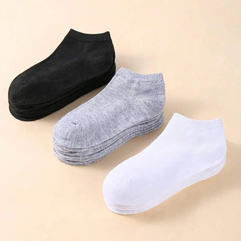 24 Pairs Classic Ankle Socks | Breathable, Solid Color - Comfortable Everyday Socks for Boys and Girls, Hand Wash Only, Breathab thumbnail 6