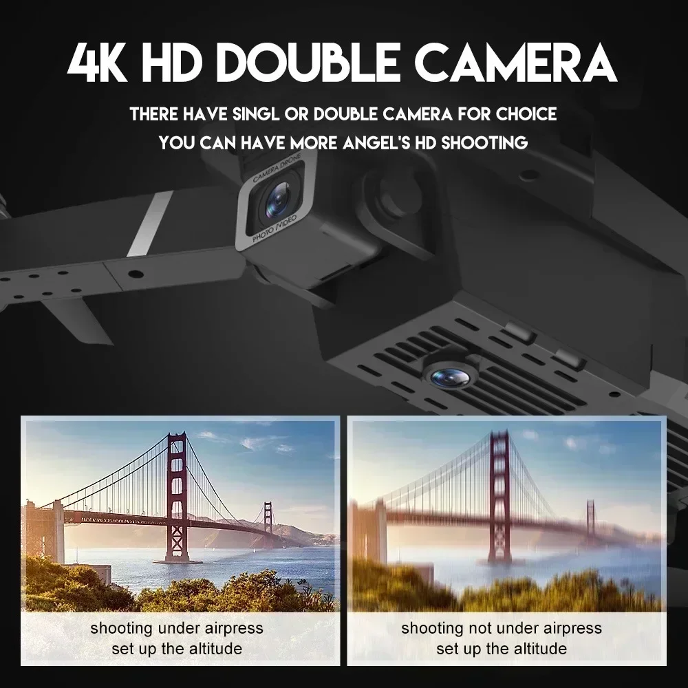 2024 E88Pro 4K RC Drone With 1080P Wide Angle HD Camera Foldable Helicopter WIFI FPV Height Hold Professional Gift Toy thumbnail 2