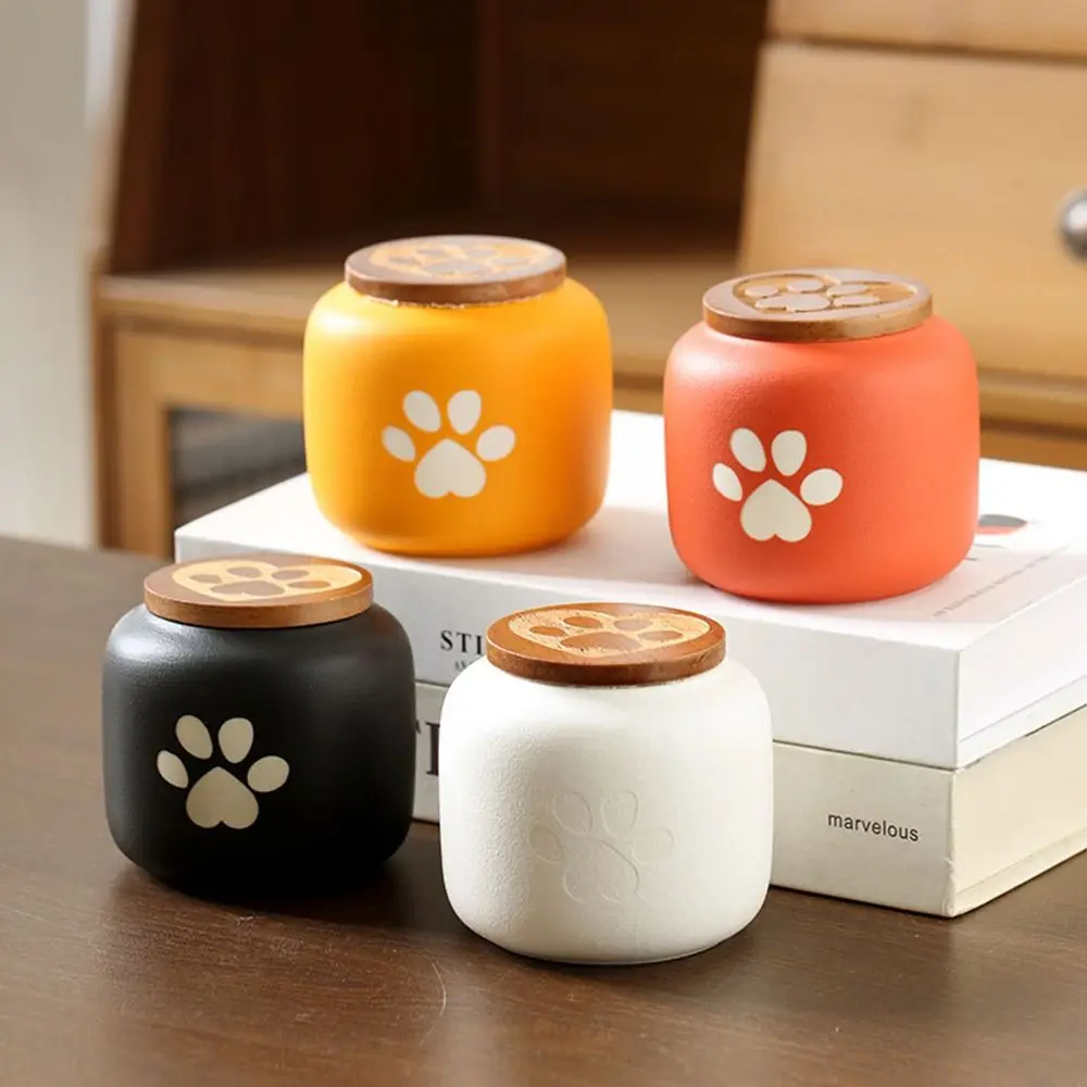 Ceramic Pet Ashes Storage Box Cute Memorials Funeral Urn for Pets Moisture Proof with Lid Memento Burial Holder For Pet Ashes thumbnail 4