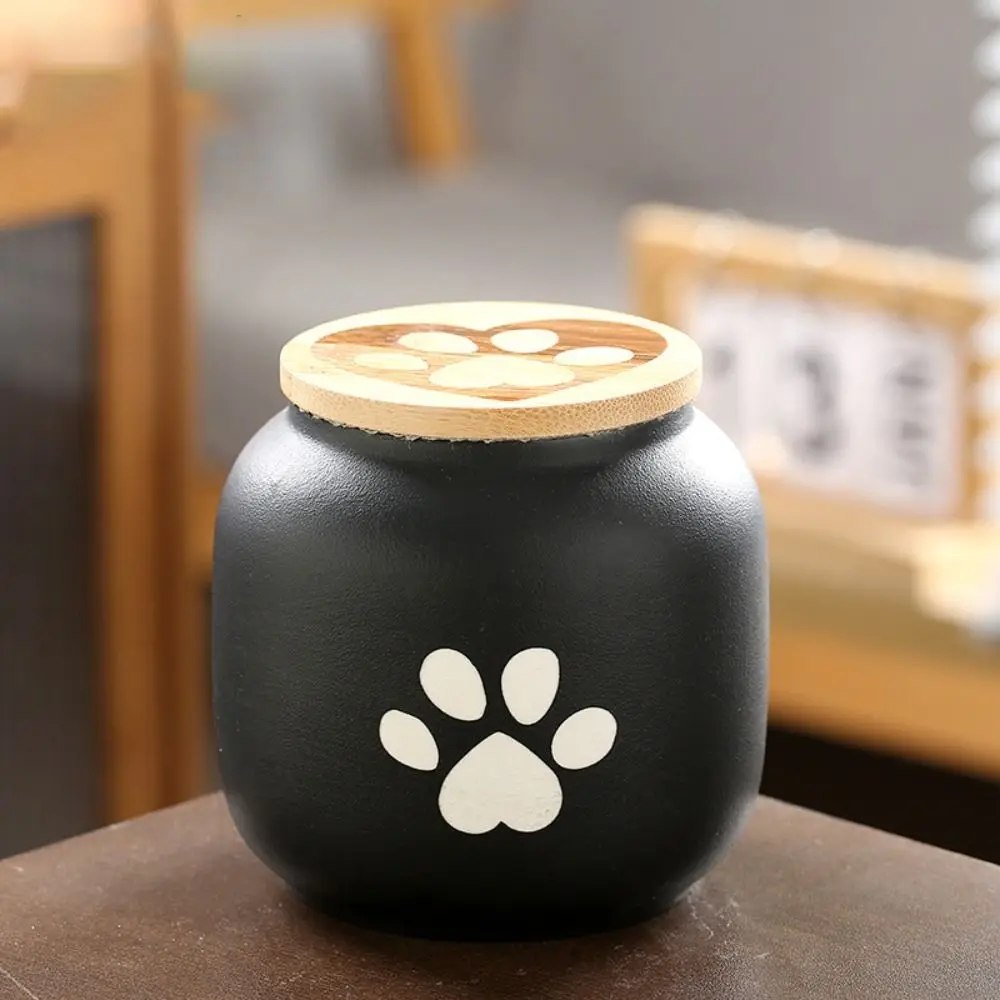 Ceramic Pet Ashes Storage Box Cute Memorials Funeral Urn for Pets Moisture Proof with Lid Memento Burial Holder For Pet Ashes thumbnail 2