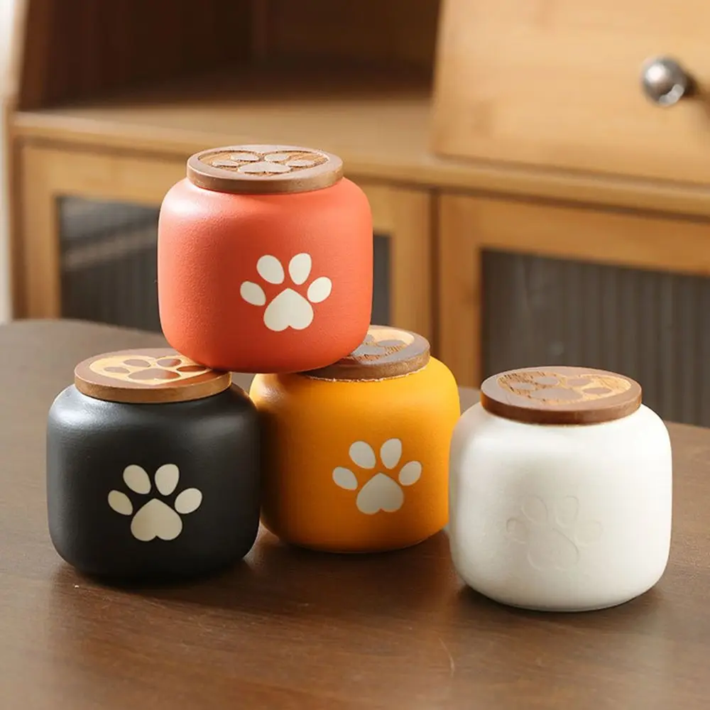 Ceramic Pet Ashes Storage Box Cute Memorials Funeral Urn for Pets Moisture Proof with Lid Memento Burial Holder For Pet Ashes thumbnail 3