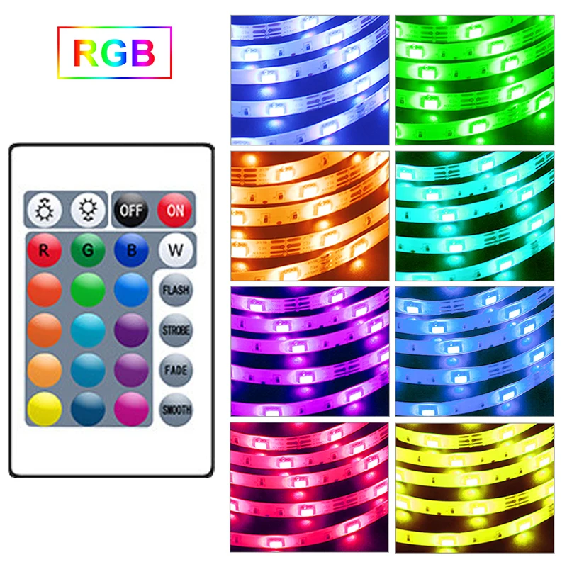 Rgb Controller 12v 4pin Rgb LED Lights Controller Box Receiver Smart Controler 24key Remote RGB Led Controller Color Changing thumbnail 3