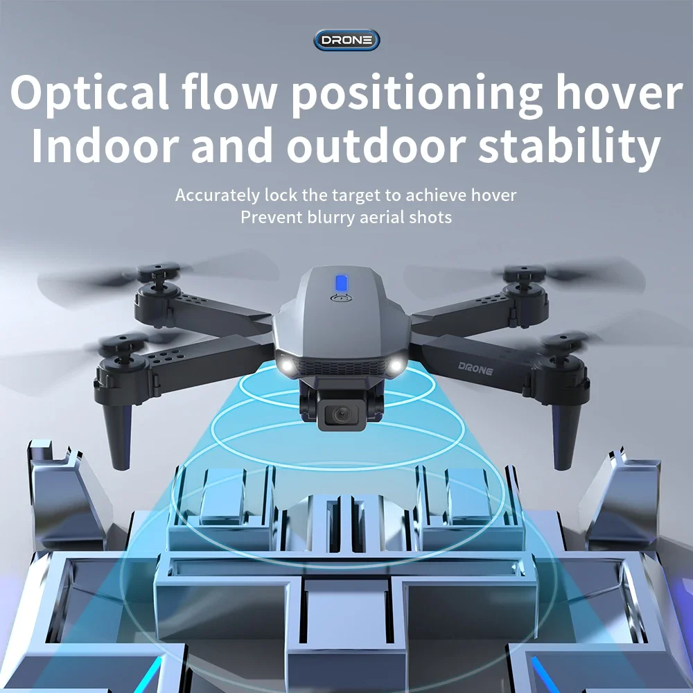 2025 E88 Professional HD 4K RC Drone Wide Angle Camera Foldable Helicopter Quadcopter Aircraft Kid Gift Toys By KBDFA thumbnail 4