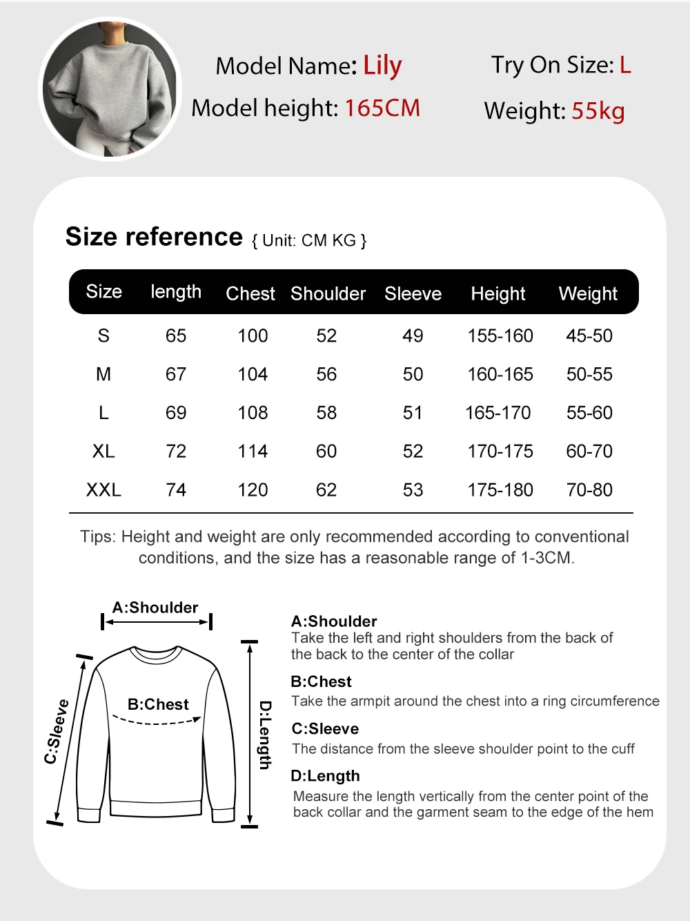 Winter Womens Solid Sweatshirts Casual Comfortable Warm Hoodies Loose Crewneck Fleece Pullover Tops Autumn Womans Streetwear thumbnail 6