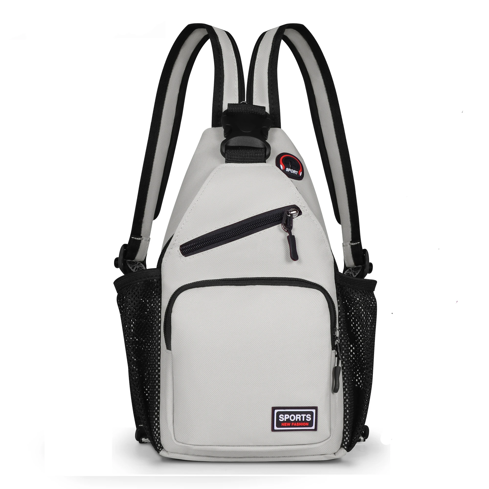 Women Chest Bags Adjustable Backpack and Single Shoulder Bag With Earphone Hole Girl Small Sports Travel Messenger Oxford Bag thumbnail 6