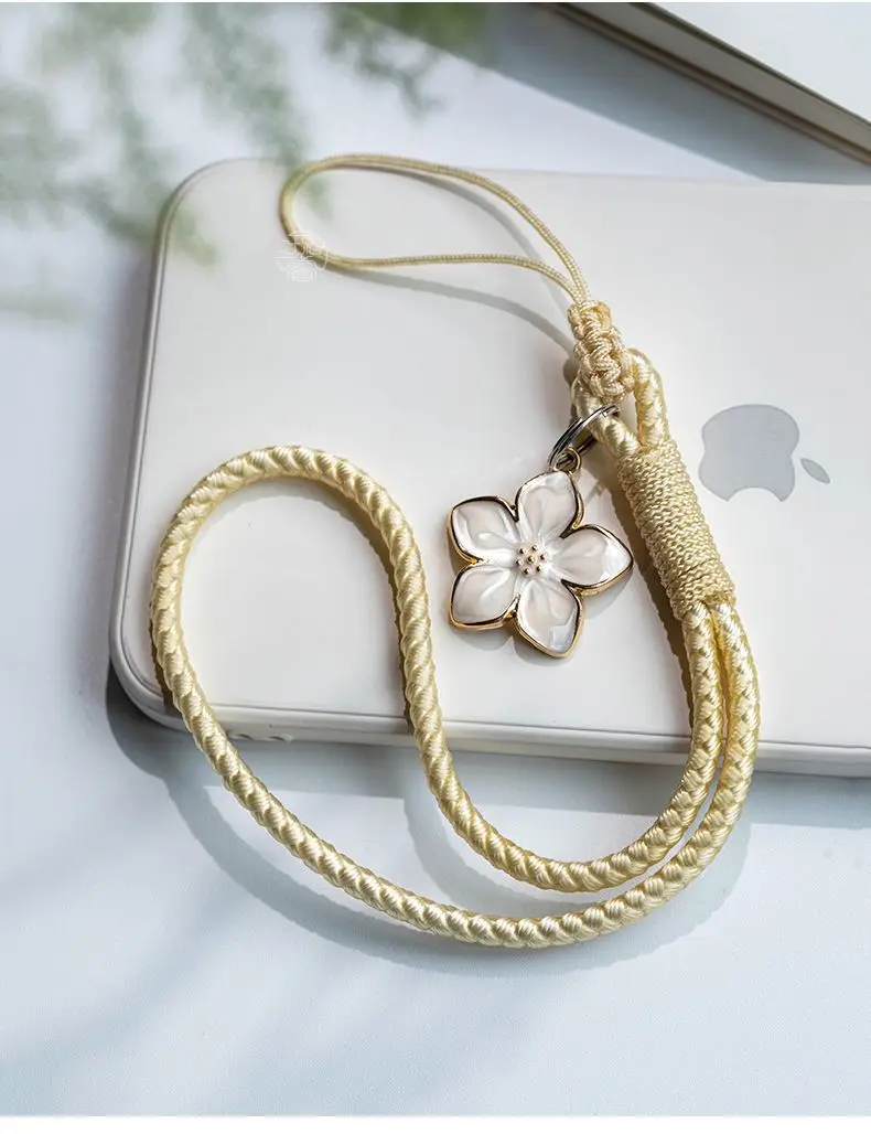 Small Flower Phone Strap Phone Wrist Strap for USB ID Card Keychain for IPhone Huawei Samsung Xiaomi Universal Phone Accessories thumbnail 4