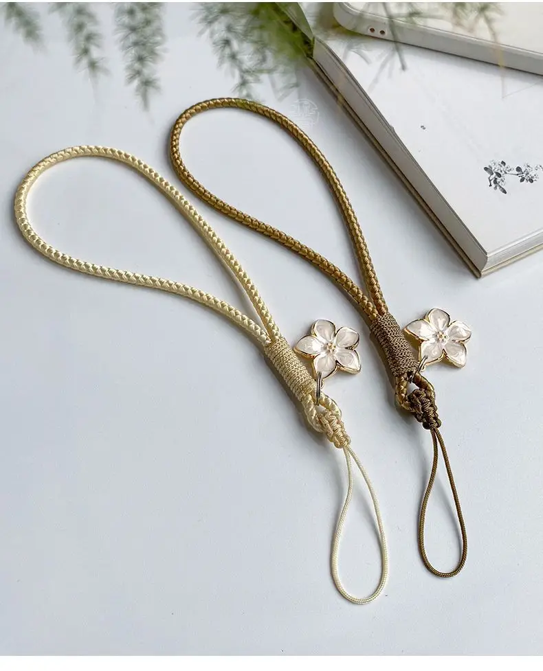 Small Flower Phone Strap Phone Wrist Strap for USB ID Card Keychain for IPhone Huawei Samsung Xiaomi Universal Phone Accessories thumbnail 2
