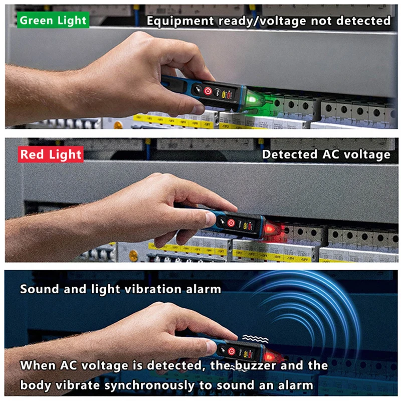 BOSCH GVD 1000-17 Professional Non-contact Voltage Tester Self-test IP67 Rating Dual Voltage Power Tool Accessories thumbnail 6