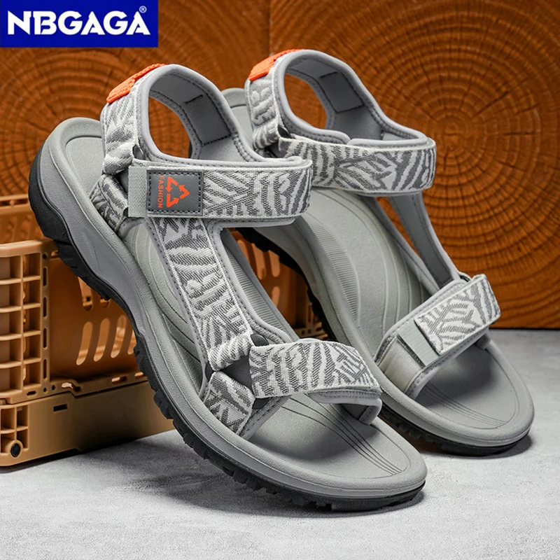 Classic Men's Hiking Sport Sandals Lightweight Leisure Beach Shoes Summer Open-Toe Breathable Travel Walking Sandials thumbnail 2