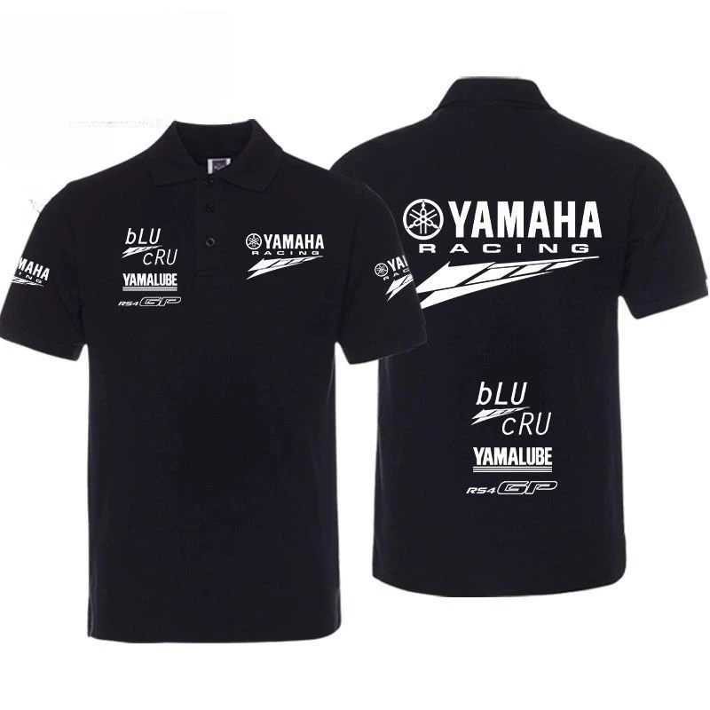 Yamaha Motorcycle Riding Short-sleeved Men's and Women's POLO Shirts Group Couple Casual Versatile Shopping Summer Comfortable thumbnail 3
