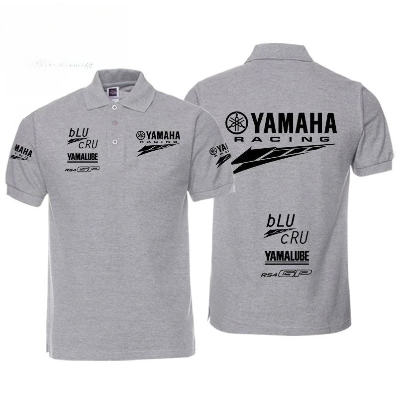 Yamaha Motorcycle Riding Short-sleeved Men's and Women's POLO Shirts Group Couple Casual Versatile Shopping Summer Comfortable thumbnail 4
