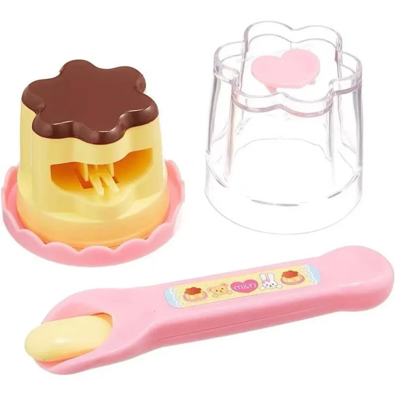 Food Feeding Pudding Feeding Toy Role Play Early Education Strawberry Pudding Toy Simulation Japanese House Toy for Friends