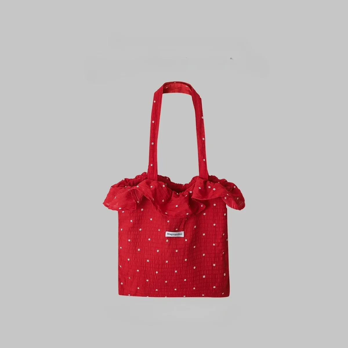 All-match Wave Point Chiffon Shoulder Bag Large Capacity Fairy Mesh Handbag Commuting Bag Korean Style Tote Bag Women thumbnail 3