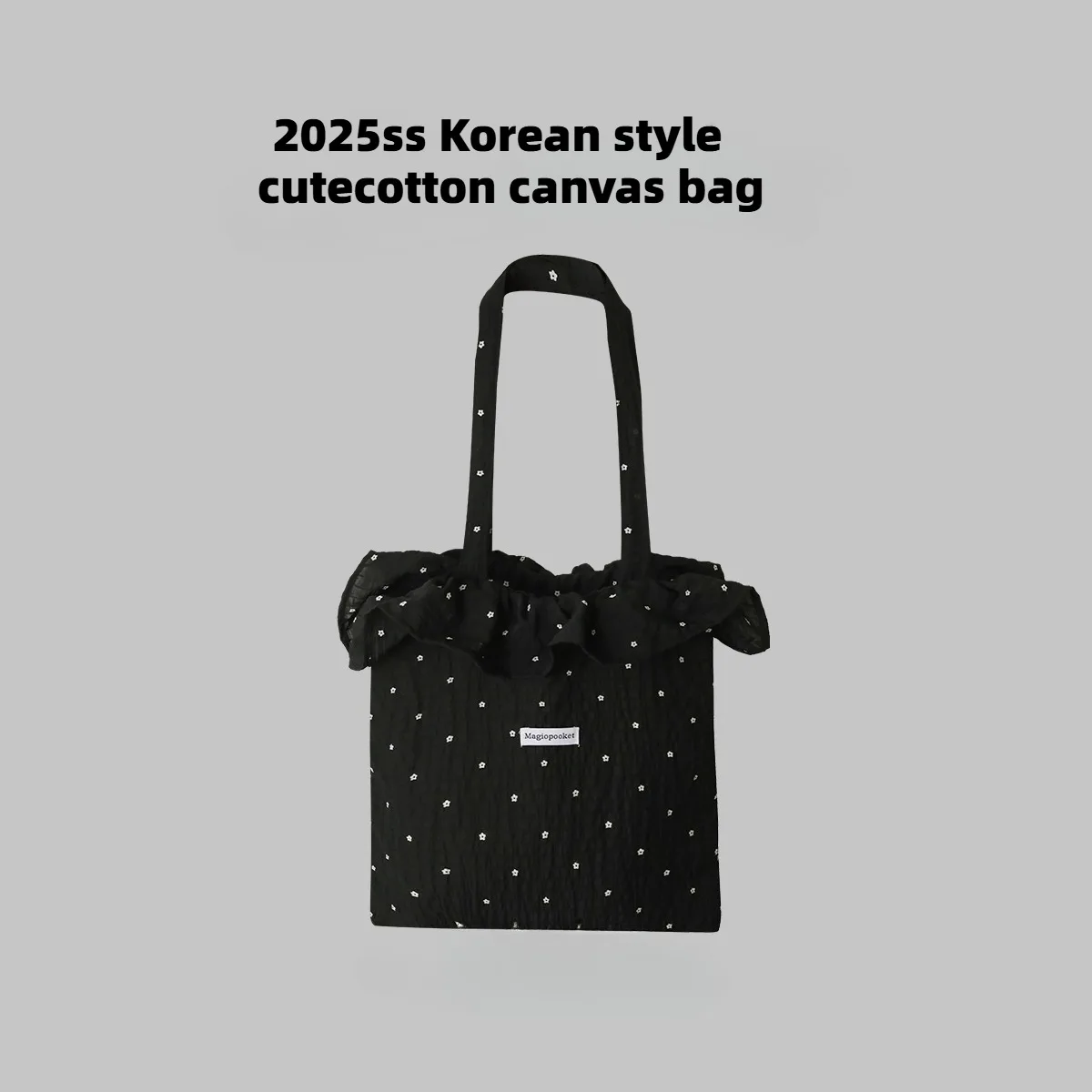 All-match Wave Point Chiffon Shoulder Bag Large Capacity Fairy Mesh Handbag Commuting Bag Korean Style Tote Bag Women thumbnail 4