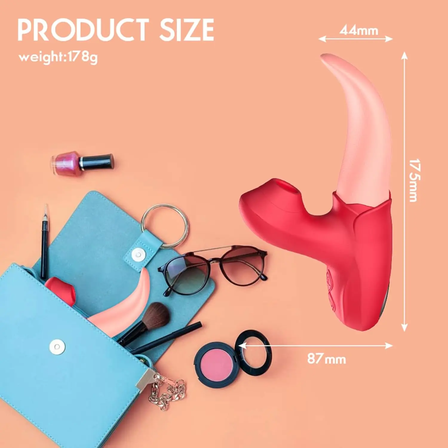 Powerful Sucking Rose Vibrator for Women With Tongue Licking Clitoral Stimulation Nipples Massager Female Adult Goods Sex Toys thumbnail 6
