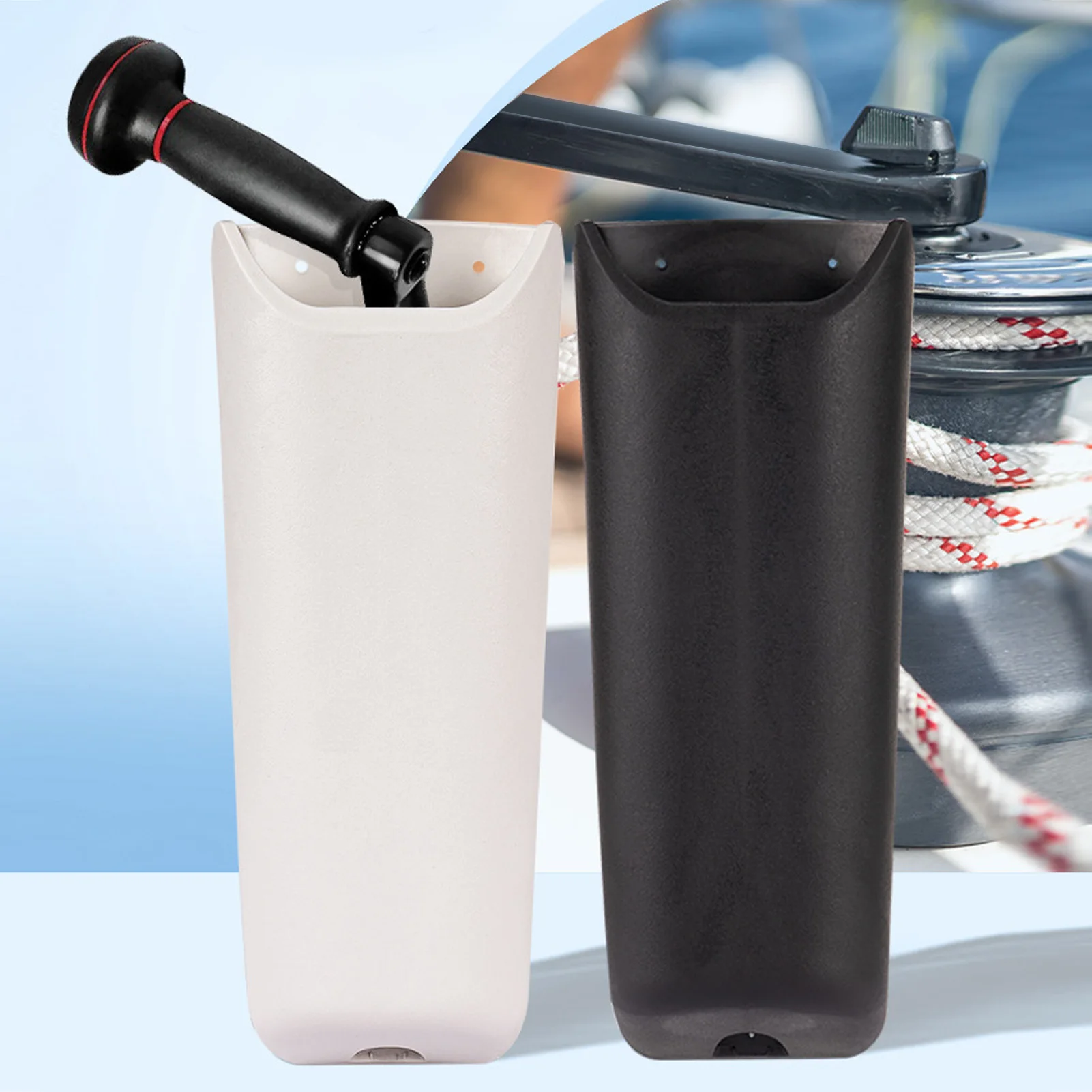 Marine Sail Boat PVC Winch Handle Holder Waterproofing Boat Winch Handle Pocket Flexible Storage Holder thumbnail 4