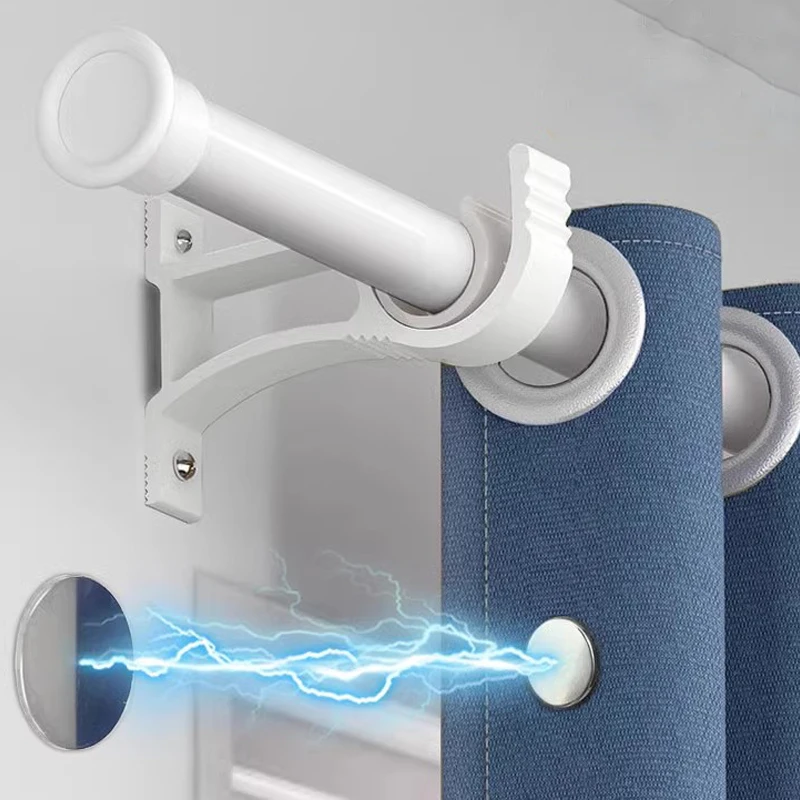 Metal Curtain Magnetic Closure Wall Mounted Magnetic Buckle Shower Curtain Magnet Clips Detachable Window Screen Fixed Fastener thumbnail 4
