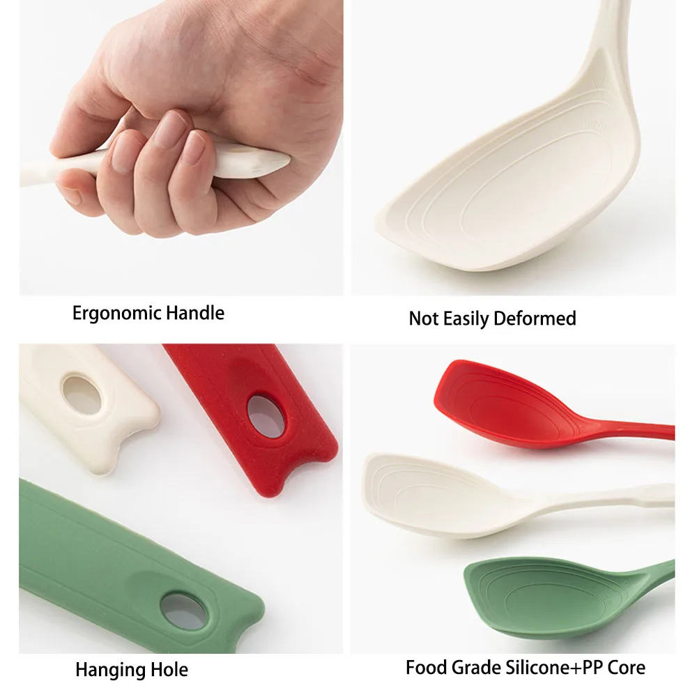 Large Silicone Cooking Spatula Spoon High Temperature Resistant Non-stick Pan Special Cooking Shovel Spoon Kitchen Utensil thumbnail 4