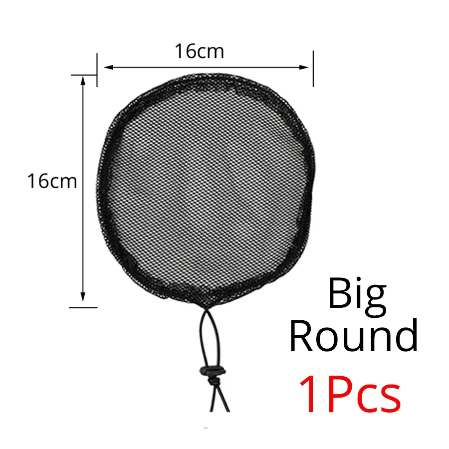 5 Pieces Black Weaving Net Cap Elastic Drawstring Ponytail Hair with 3pcs Mesh Clips for Making Afro Puff Bun Wig Tools Women thumbnail 6