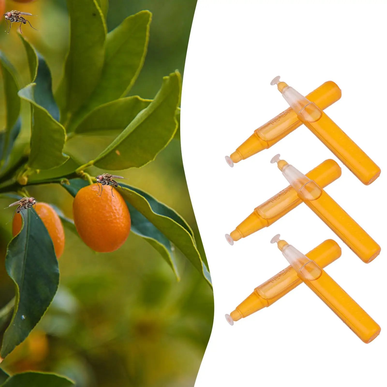 Fruit Fly Attractant Fruit Fly Trap Killer 2ml Drosophila Trap Fly Catcher Liquid For Home Farm Orchard 10 PCS Trapping Tools thumbnail 4