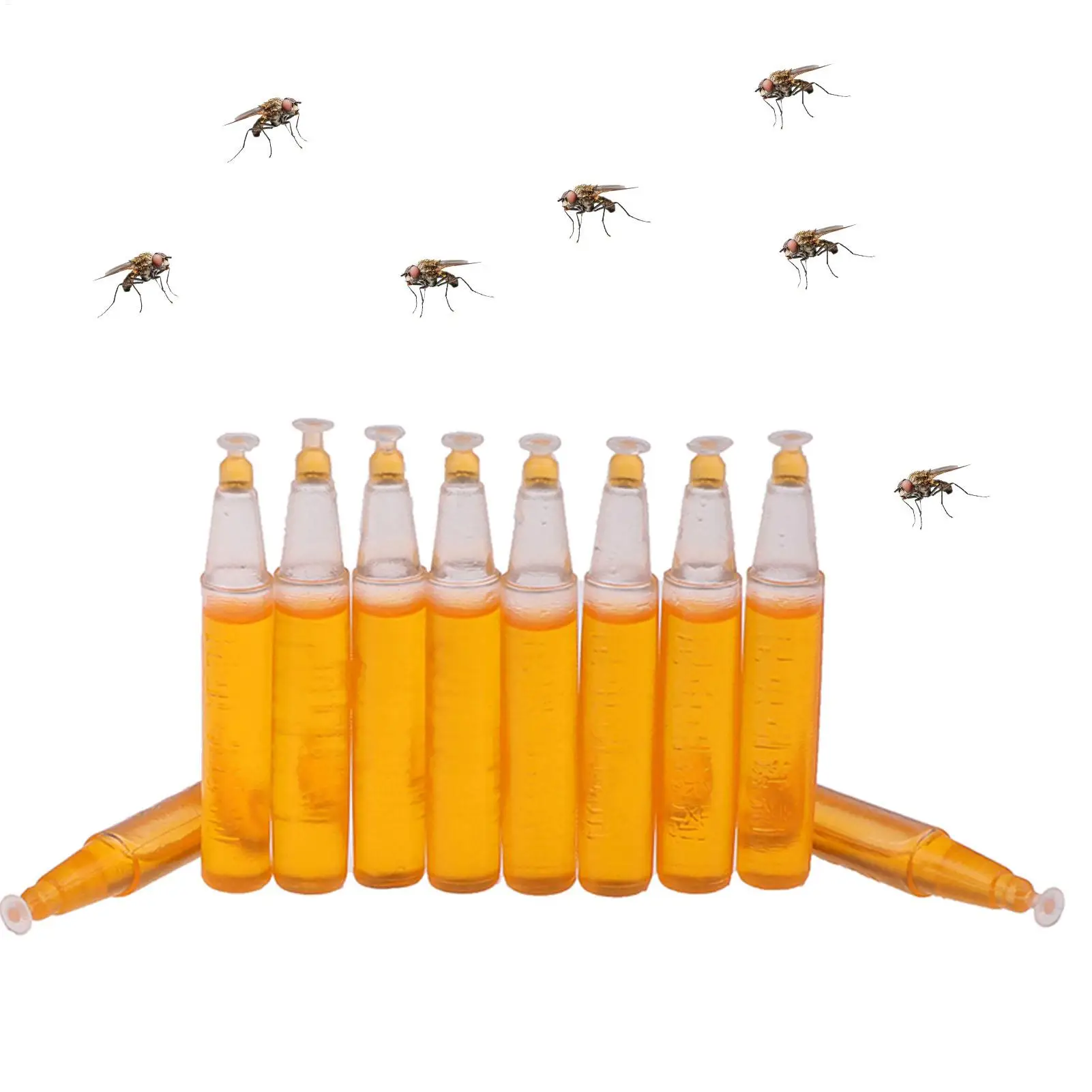 Fruit Fly Attractant Fruit Fly Trap Killer 2ml Drosophila Trap Fly Catcher Liquid For Home Farm Orchard 10 PCS Trapping Tools thumbnail 2