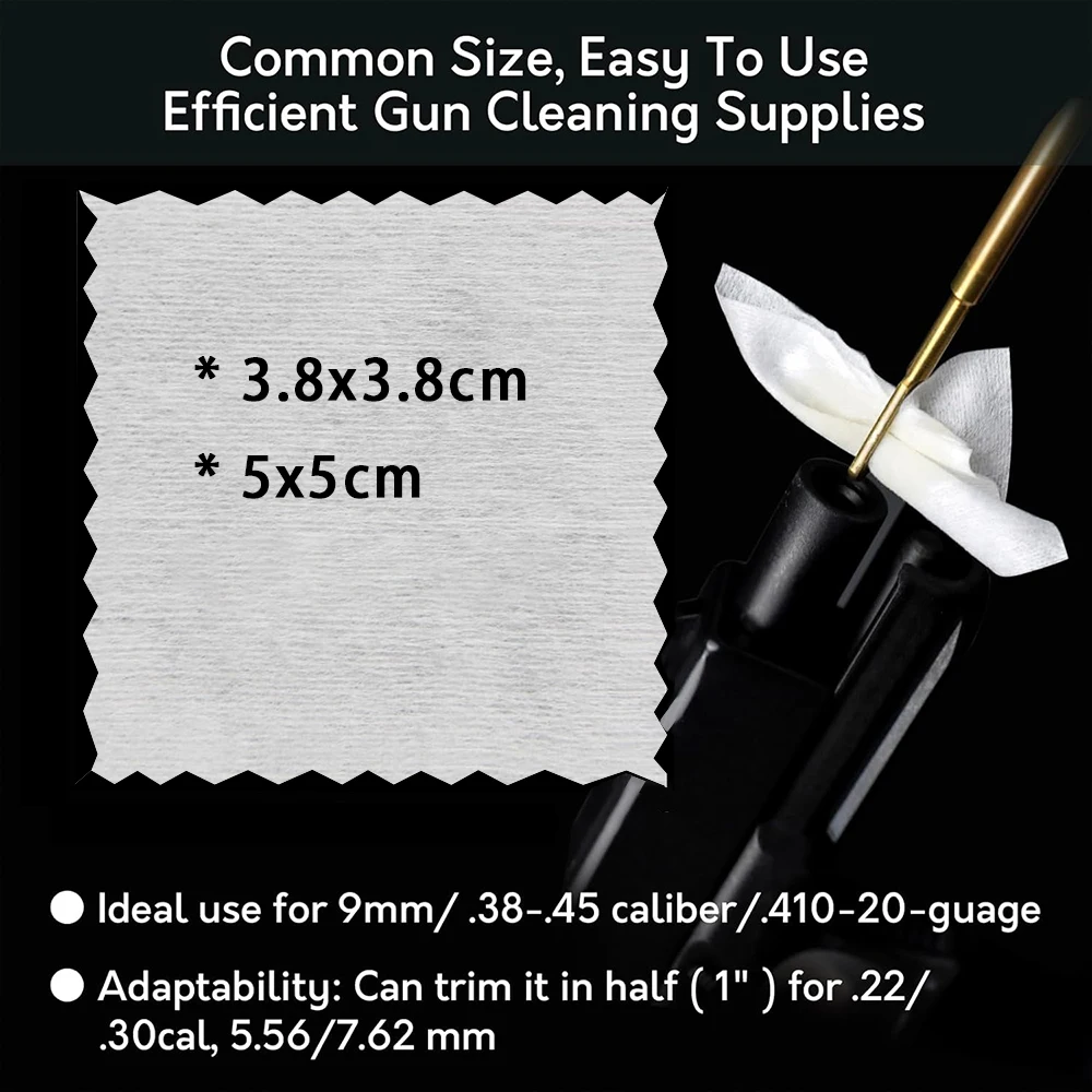 Gun Cleaning Patches Lint Free Gun Bore Chamber Cleaning Set 6 Inch Cotton Pointed Swabs Rifle Pistol Cleaning Supplies thumbnail 5