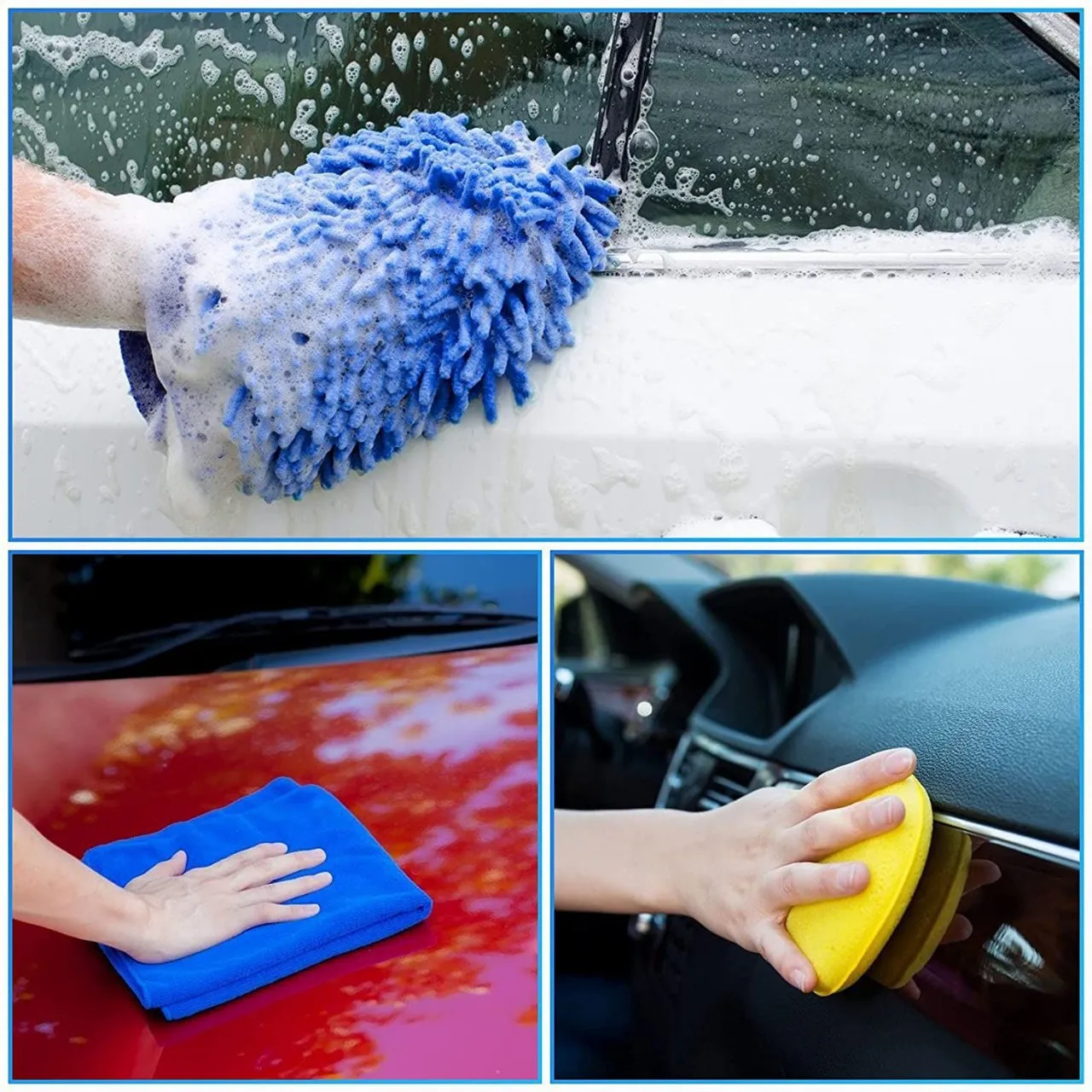 Car Detailing Kit, Car Detailing Brush Set, Car Wash Kit, Car Accessories, Car Cleaning Tools Kit for Interior, Exterior, Wheels thumbnail 2