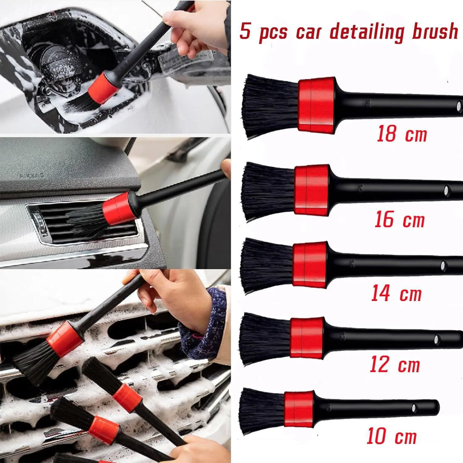 Car Detailing Kit, Car Detailing Brush Set, Car Wash Kit, Car Accessories, Car Cleaning Tools Kit for Interior, Exterior, Wheels thumbnail 4